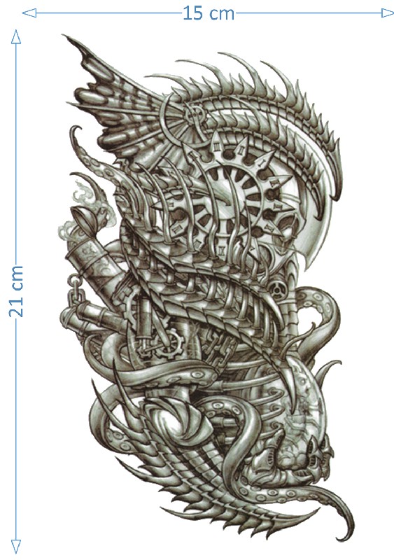 mechanical dragon tattoo
