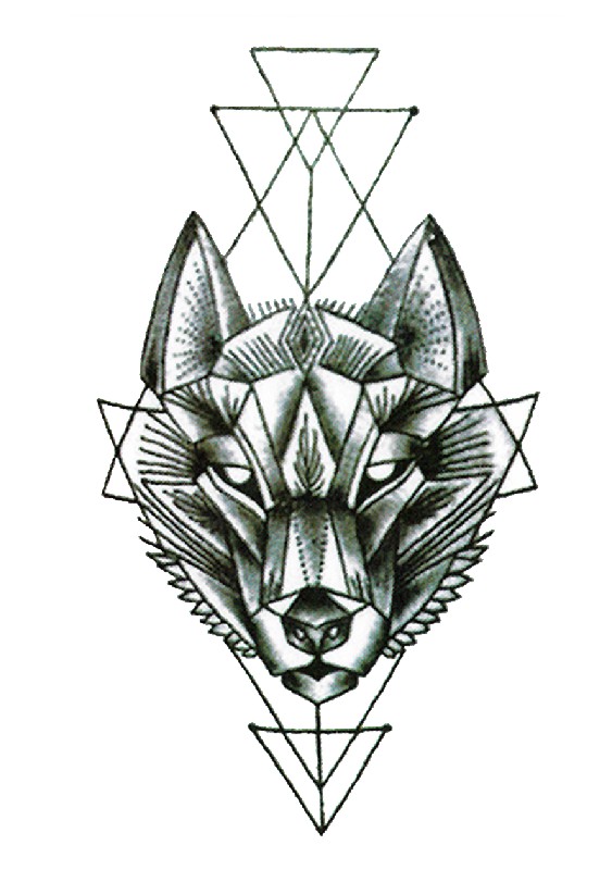 geometric wolf body